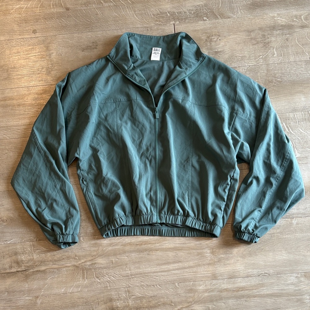 PINK By Victoria Secret Green Full Zip Light Jacket Size XS